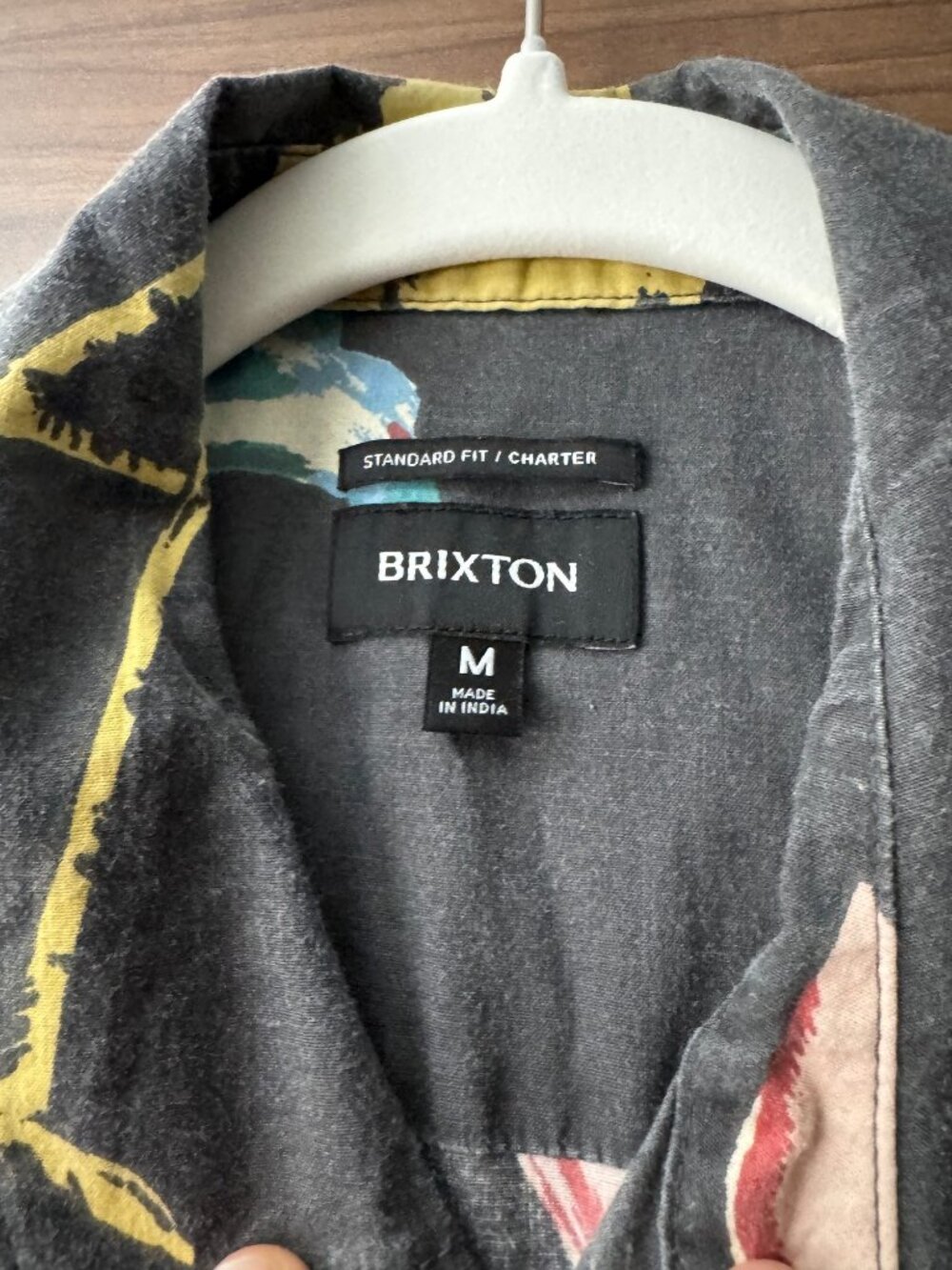 Brixton Charter Print Shirt Bird of Paradise Tropical M - Picture 4 of 4